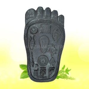 Adbhut Vishnu Charan Paduka On Shaligram SGI65 SGY10